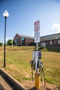 The El Dorado Conference Center and South Arkansas Community College practice a commitment to sustainability by providing guests the only charging station for electric vehicles in South Arkansas. 