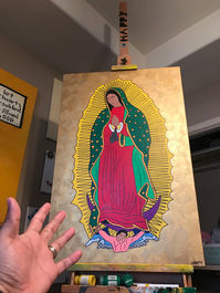 Virgen Mary painting