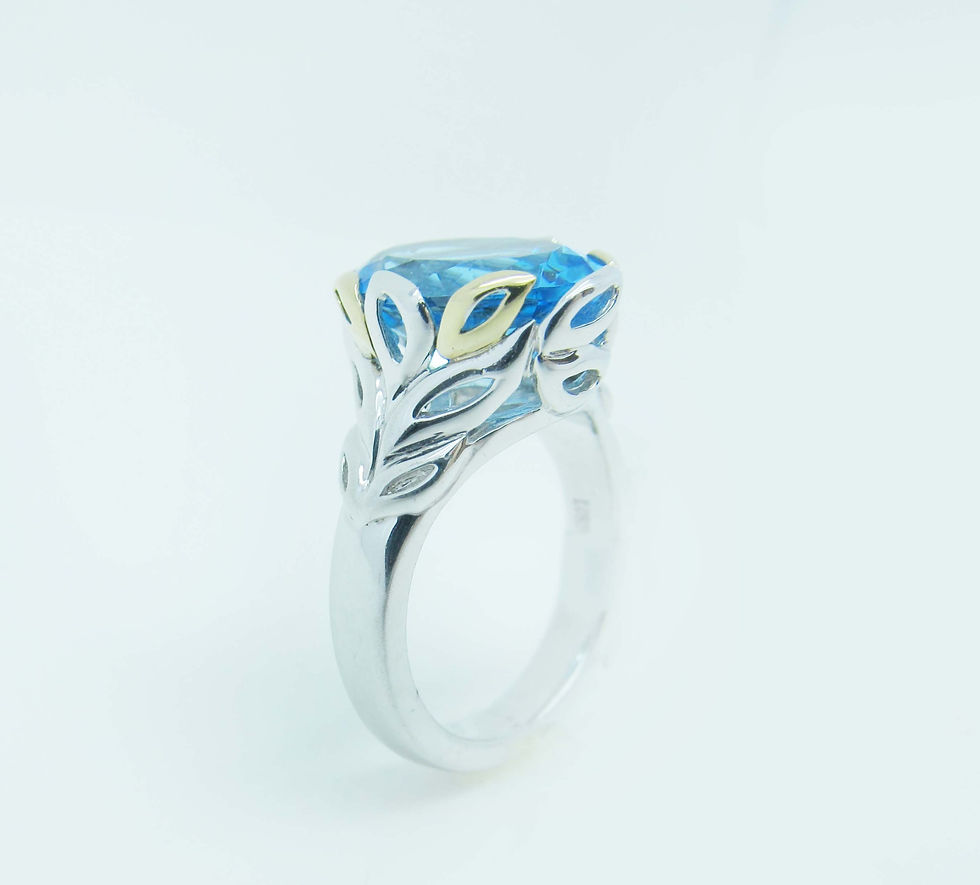 Thumbnail: LZR238-BT BLUE-TOP RING