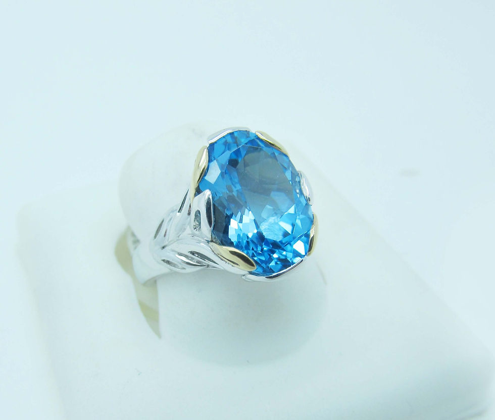Thumbnail: LZR238-BT BLUE-TOP RING