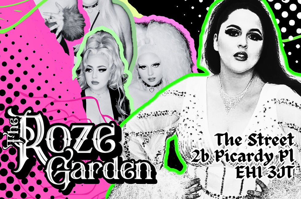 Roze Garden poster, edinburgh