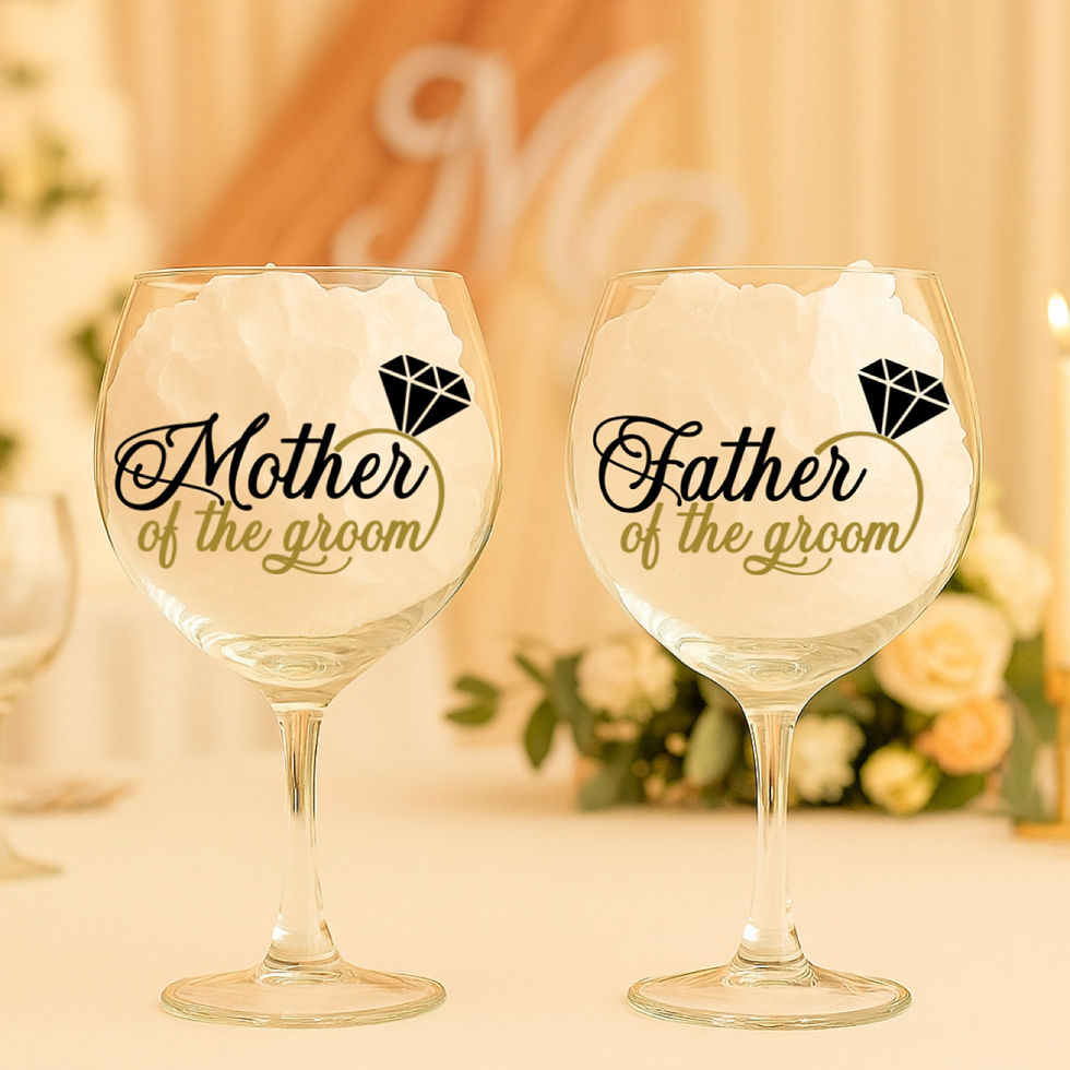 Thumbnail: 1 x Wedding Gin Glass - Cheers to Your Big Day!