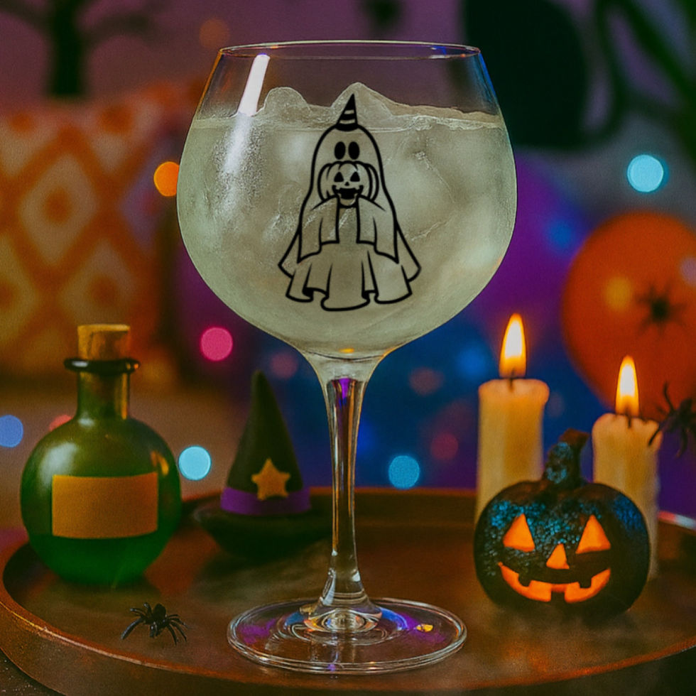Thumbnail: Momster & Pumpkin Halloween 630ml Gin Balloon Glass