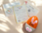 Easter Bunny letters and personalised refillable egg, Lola