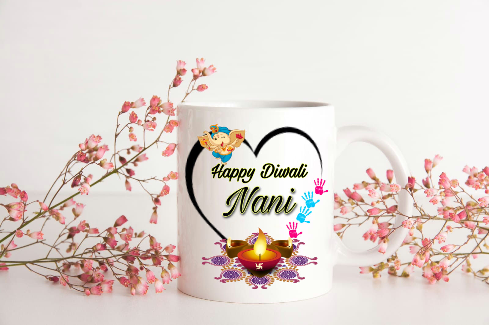 Happy Diwali Nani mug, personalised gift