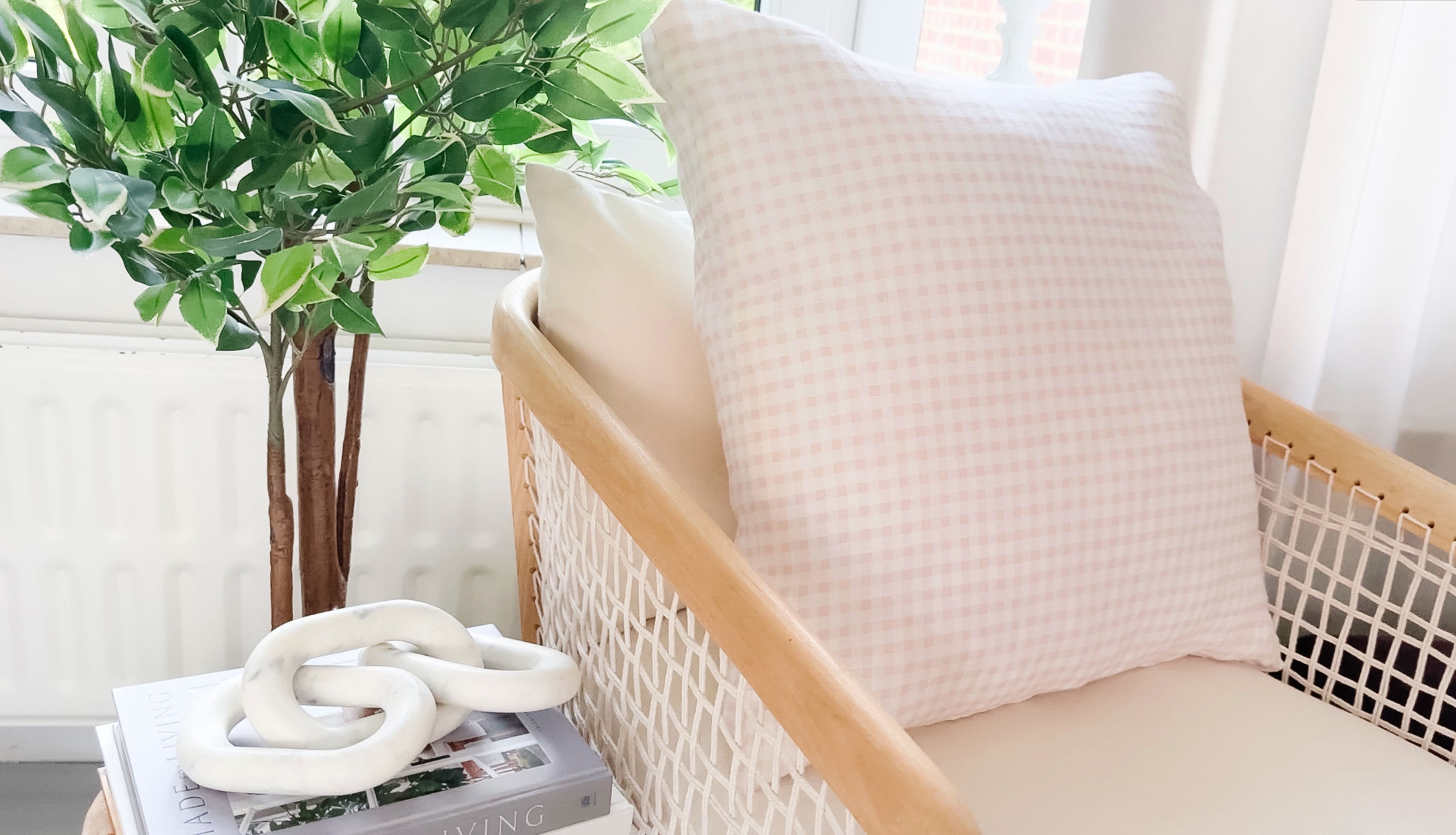 Kussenhoes 'Gepoederde Elegance'