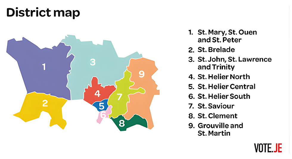 District map for Jersey election voting.