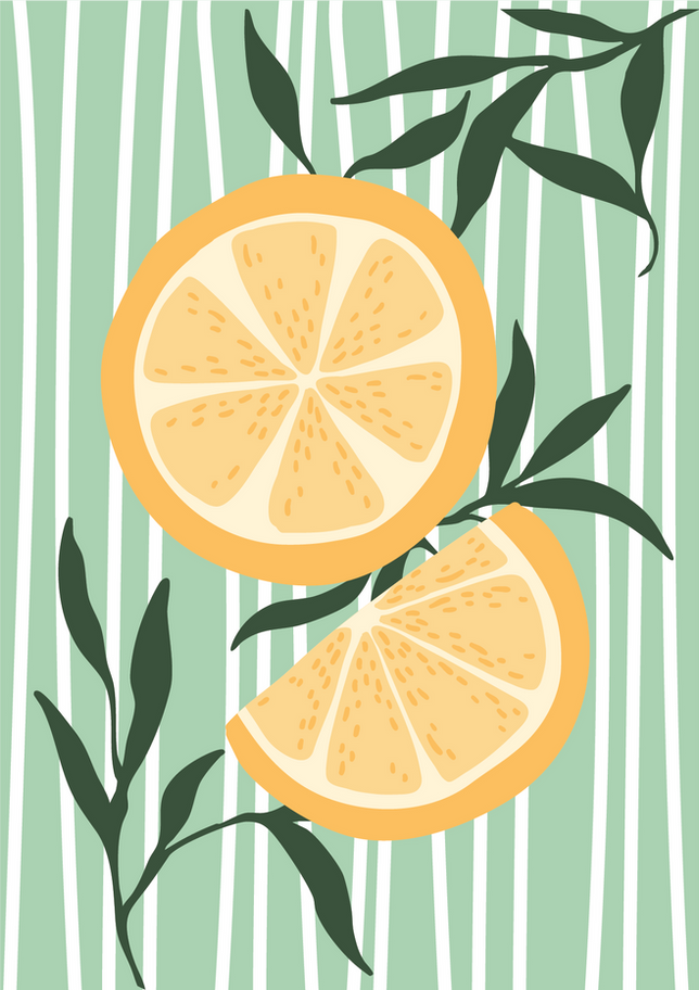 Lemon Calm Art Print