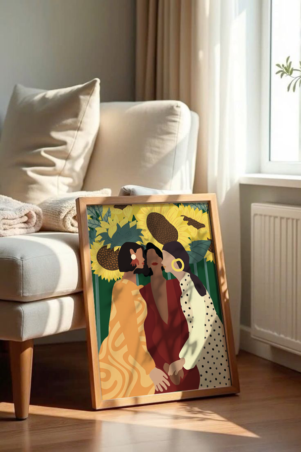 Golden Company | Premium Art Print | perfect for living rooms & bedrooms