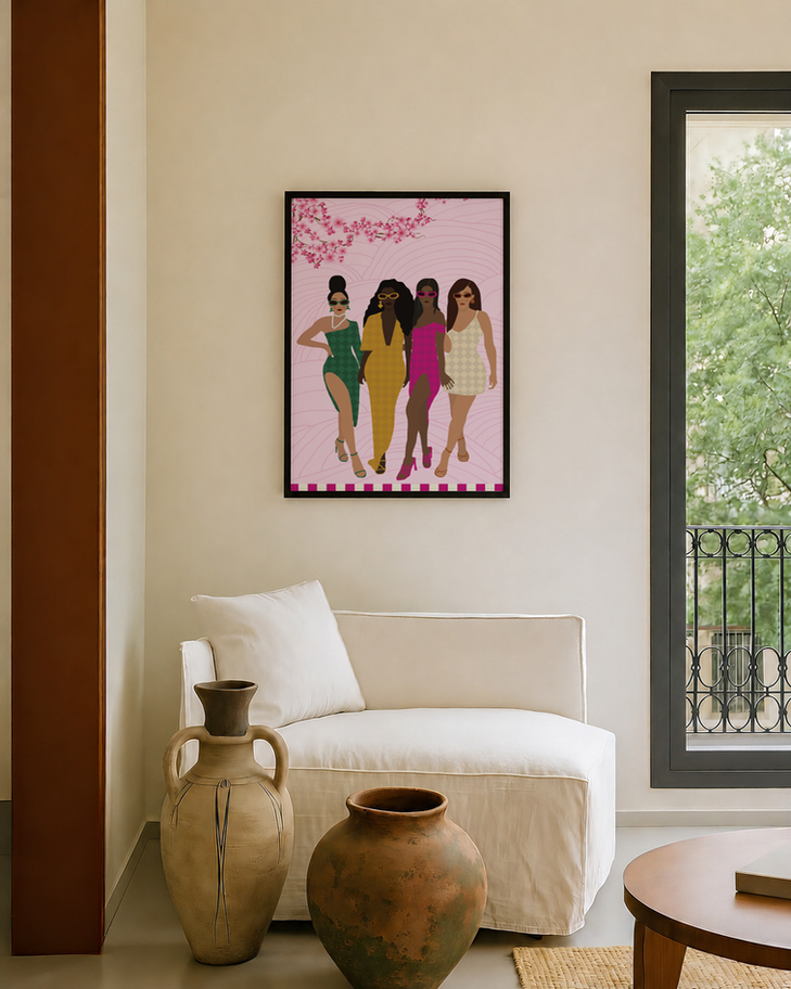 Main Character Energy | Premium Art Print | Black Frame