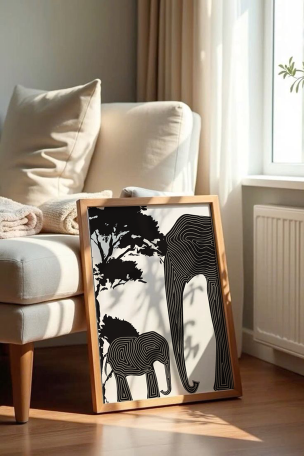 Gentle Giants | Premium Art Print | perfect for living room & entryway wall décor