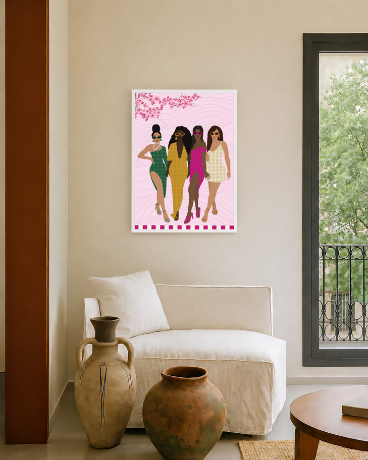 Main Character Energy | Premium Art Print | White Frame