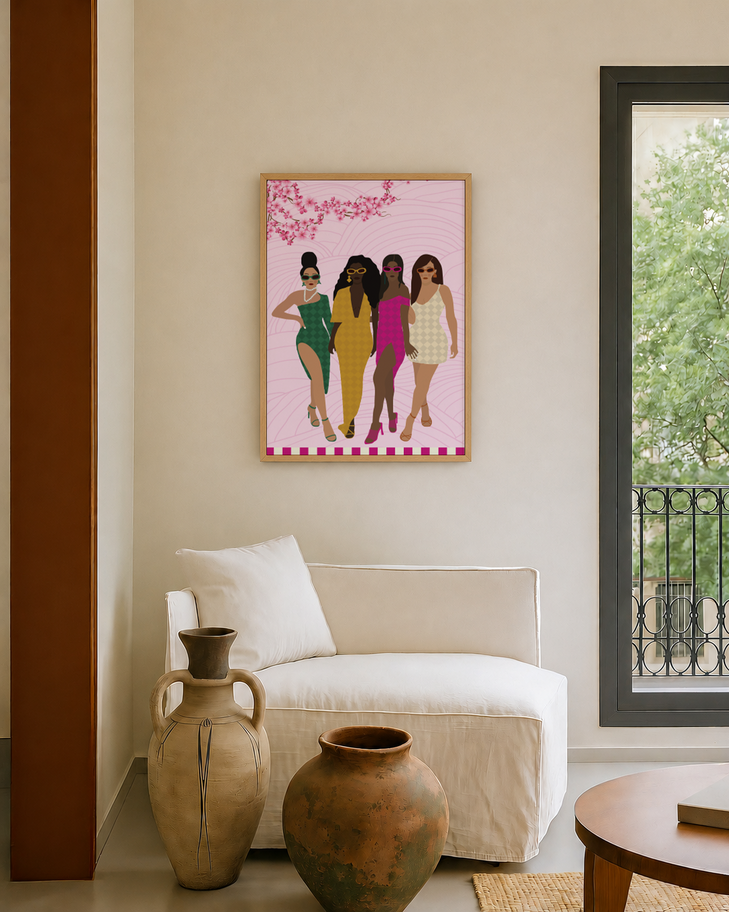 Main Character Energy | Premium Art Print | Wooden Frame
