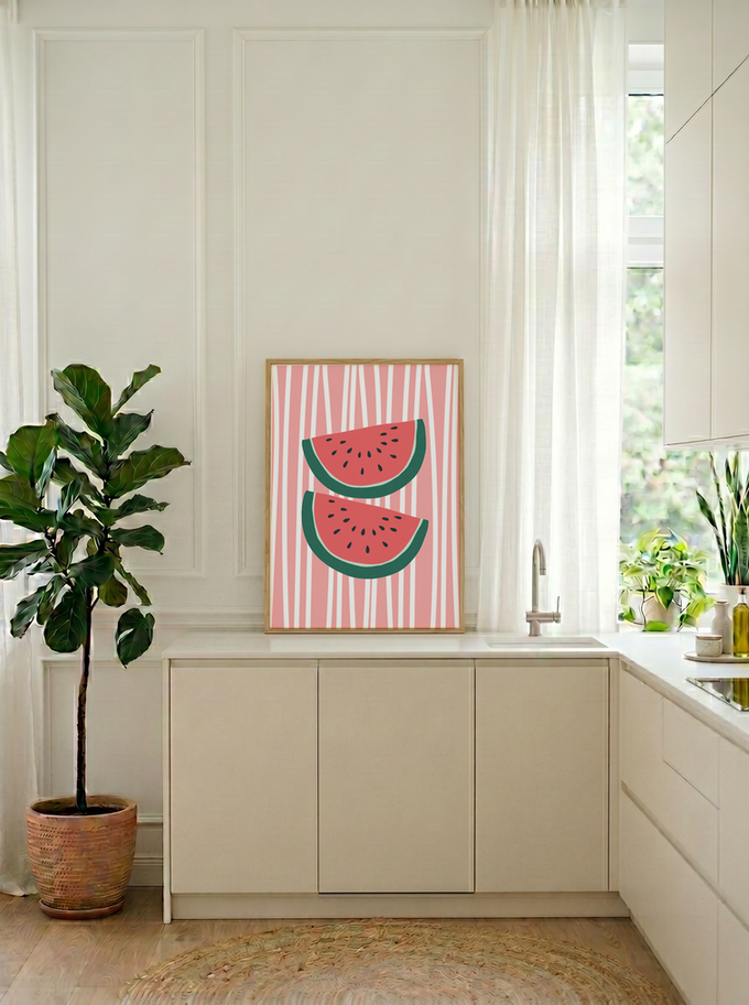 Summer Slice | Premium Art Print | Wooden Frame