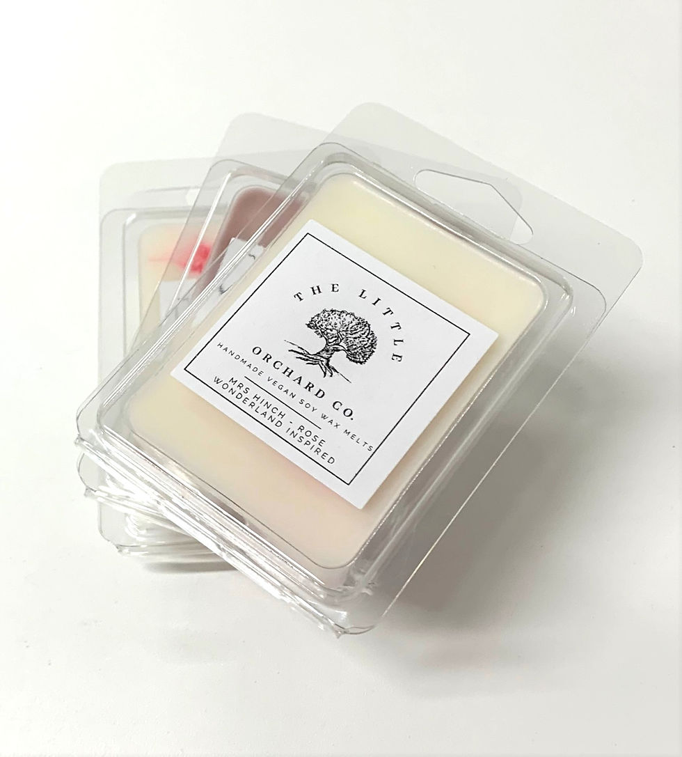 Thumbnail: Tealight gift set - Feather design tealight wax burner & 3 Melts