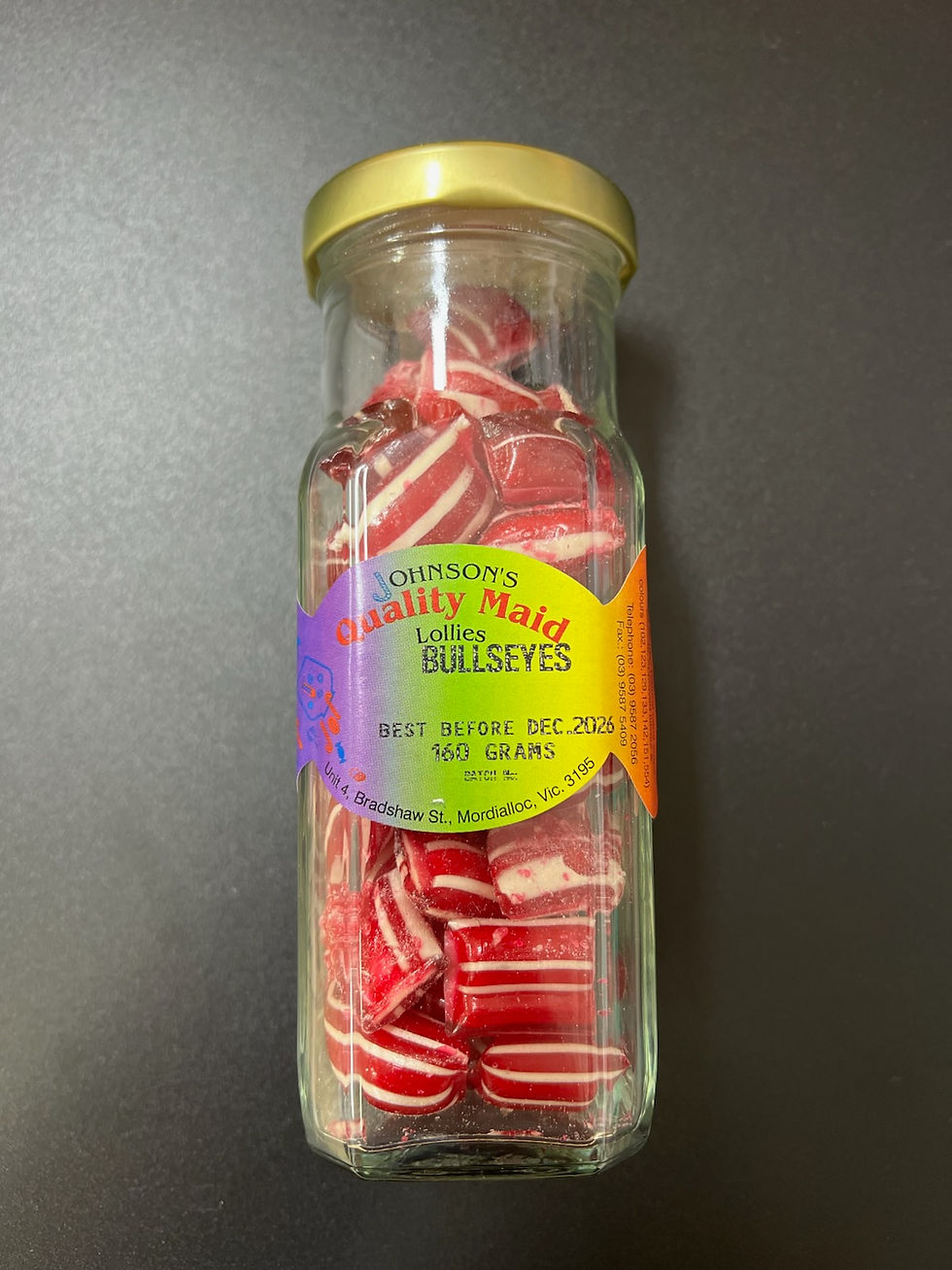 Bullseyes hard boiled candy