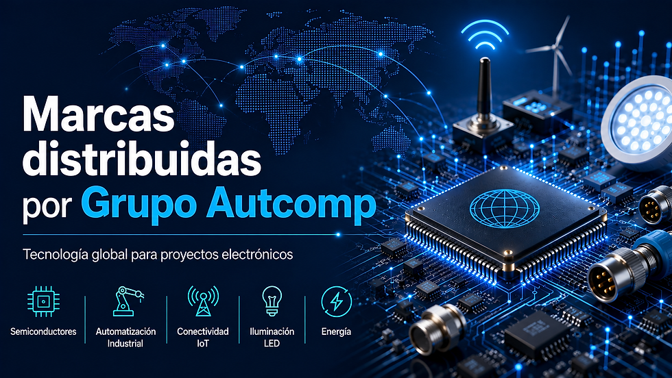 Distribuidor de componentes electrónicos: conozca las marcas distribuidas por Grupo Autcomp