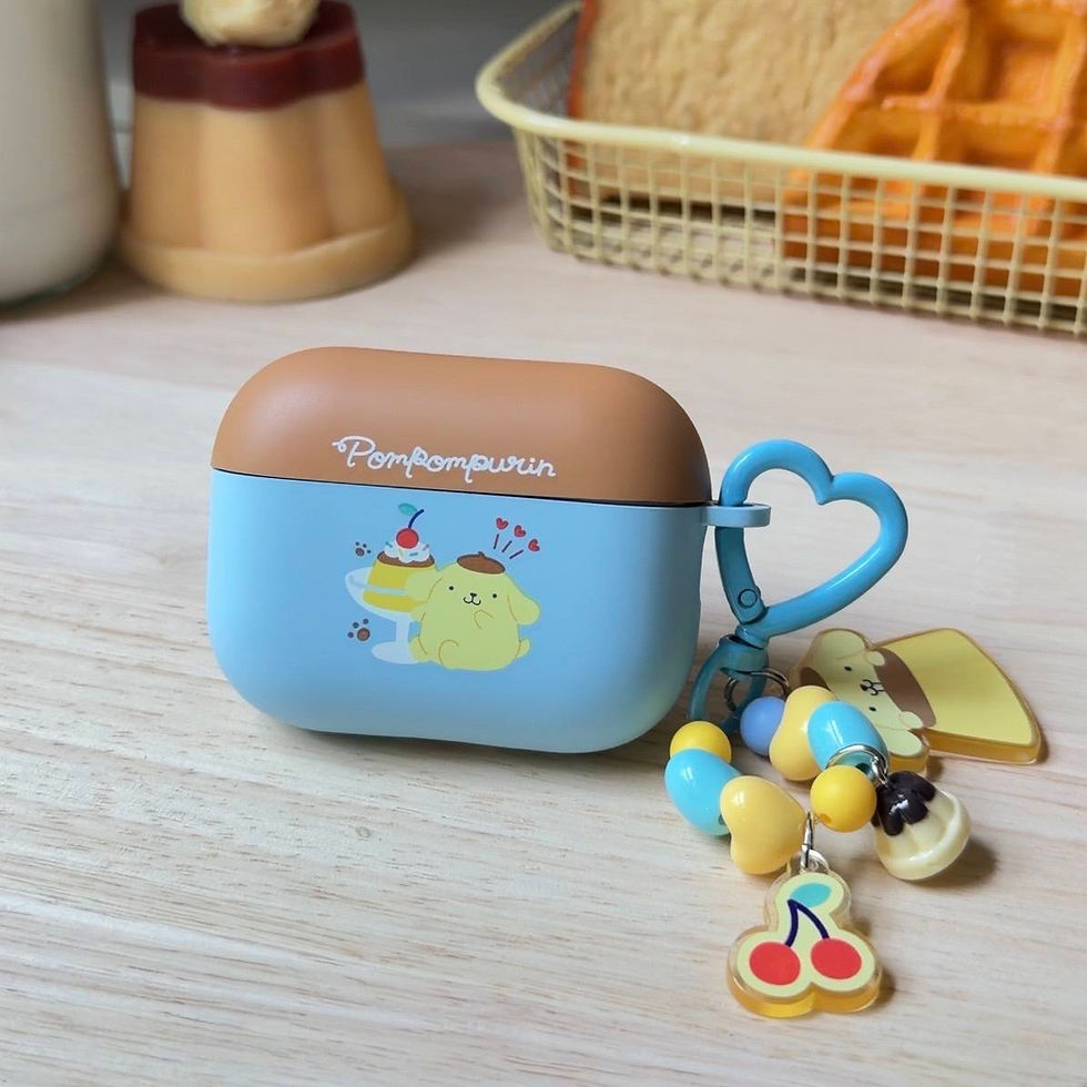 AirPods Case ลาย Pompompurin 💛🍮แถม Keyring ห้อยคู่กับอะไรก็น่ารัก