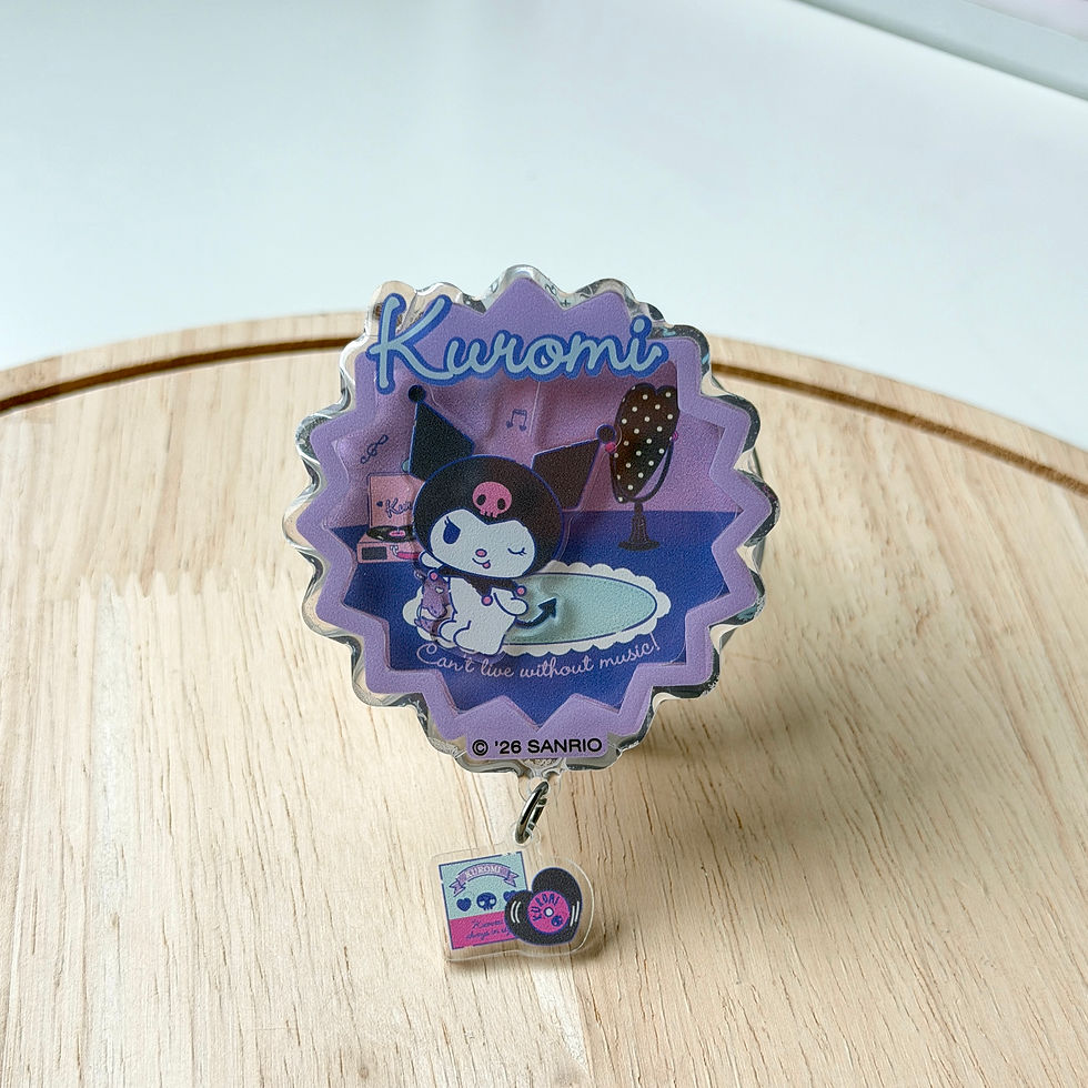 ใช้คู่เคส sanrio phone case my kuromi ซานริโอ้ คุโรมิ ของแท้ โทรศัพท์ มือถือ ลิขสิทธิ์แท้ สีม่วง ดำ baku บาคุ phone accessories magsafe griptok sheep phone grip ที่แปะมือถือ กริ๊บต๊อก แกว่ง เขย่าได้ ลายน่ารัก