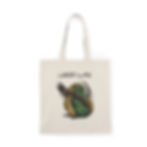 Tote bag en coton naturel "Lego-Las", personnalisable avec impression double face, sac seigneur des anneaux