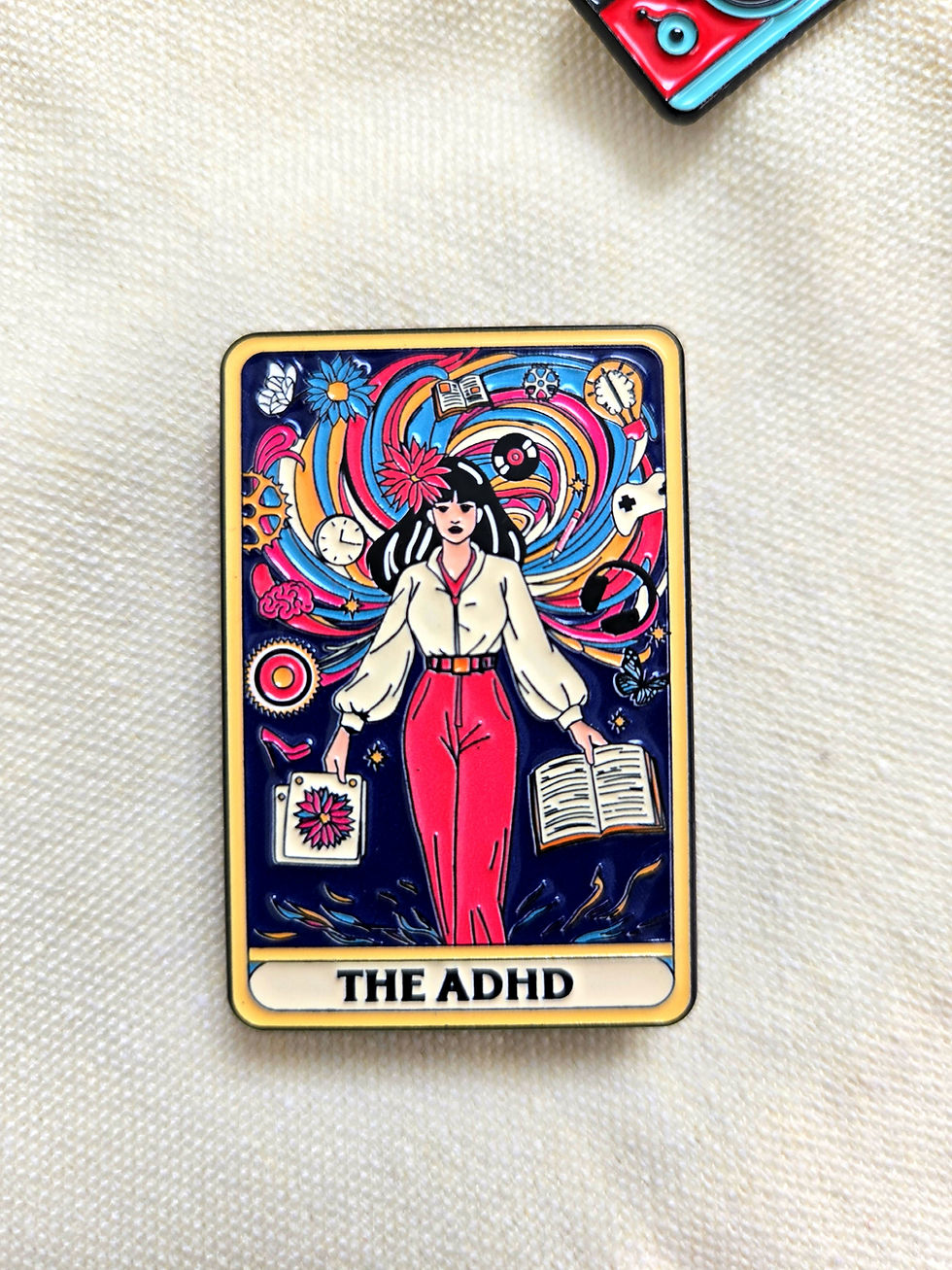 Miniature : 🌙 Broche "ADHD Tarot" – La carte des pouvoirs intenses