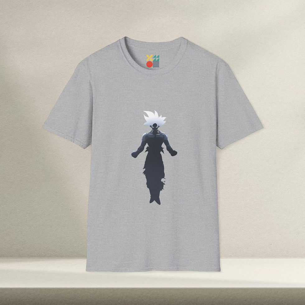 T-shirt minimaliste Sangoku Ultra Instinct, 100% coton, style streetwear, unisexe, durable et confortable.