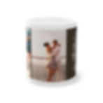 Mug blanc personnalisable en céramique, idéal pour afficher vos photos de famille ou amis