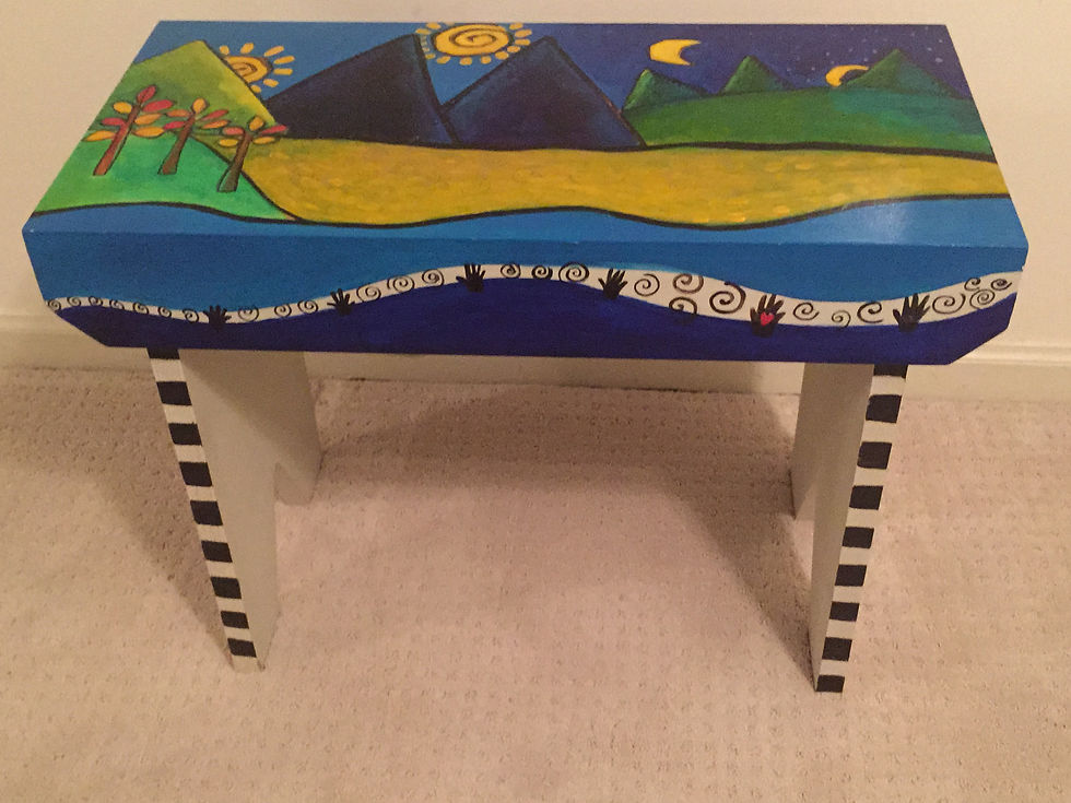 painted bench
