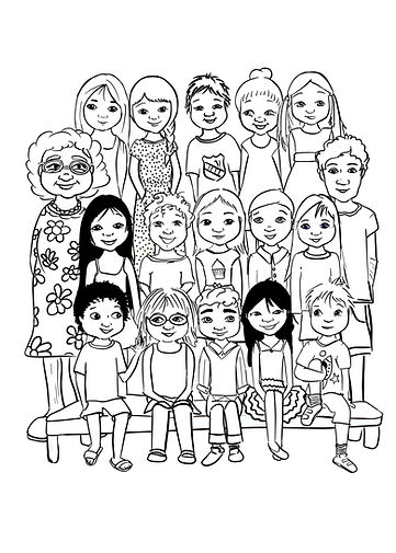 Klassfoton Färglägg