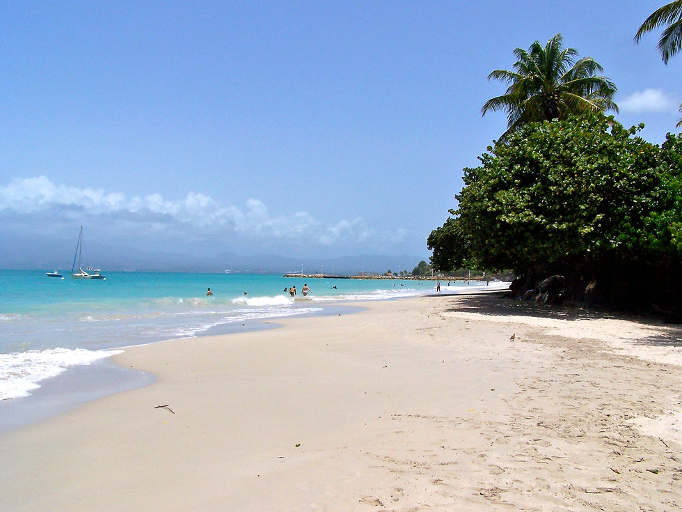 Plage de la Datcha au Gosier en Guadeloupe