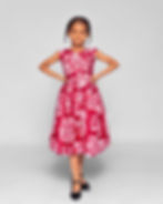 Girls African dress front view