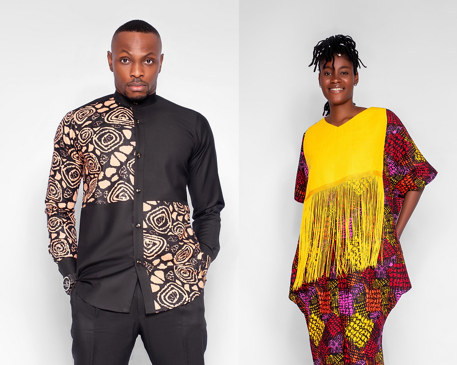 men's African shirt and women's African dress