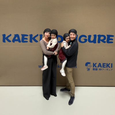 家族での3Dフィギュア体験