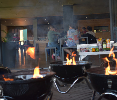 cooking Potjie Kos