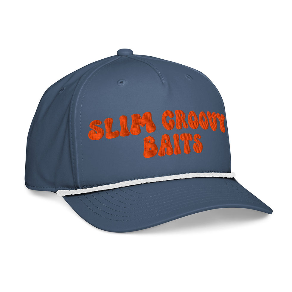 Thumbnail: Embroidered Slim Groovy Rope Cap