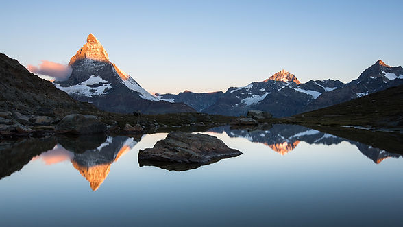 Sonnenaufgang auf Matterhorn von Riffels