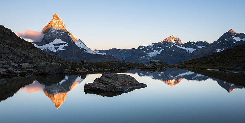 Alba sul Cervino da Riffelsee