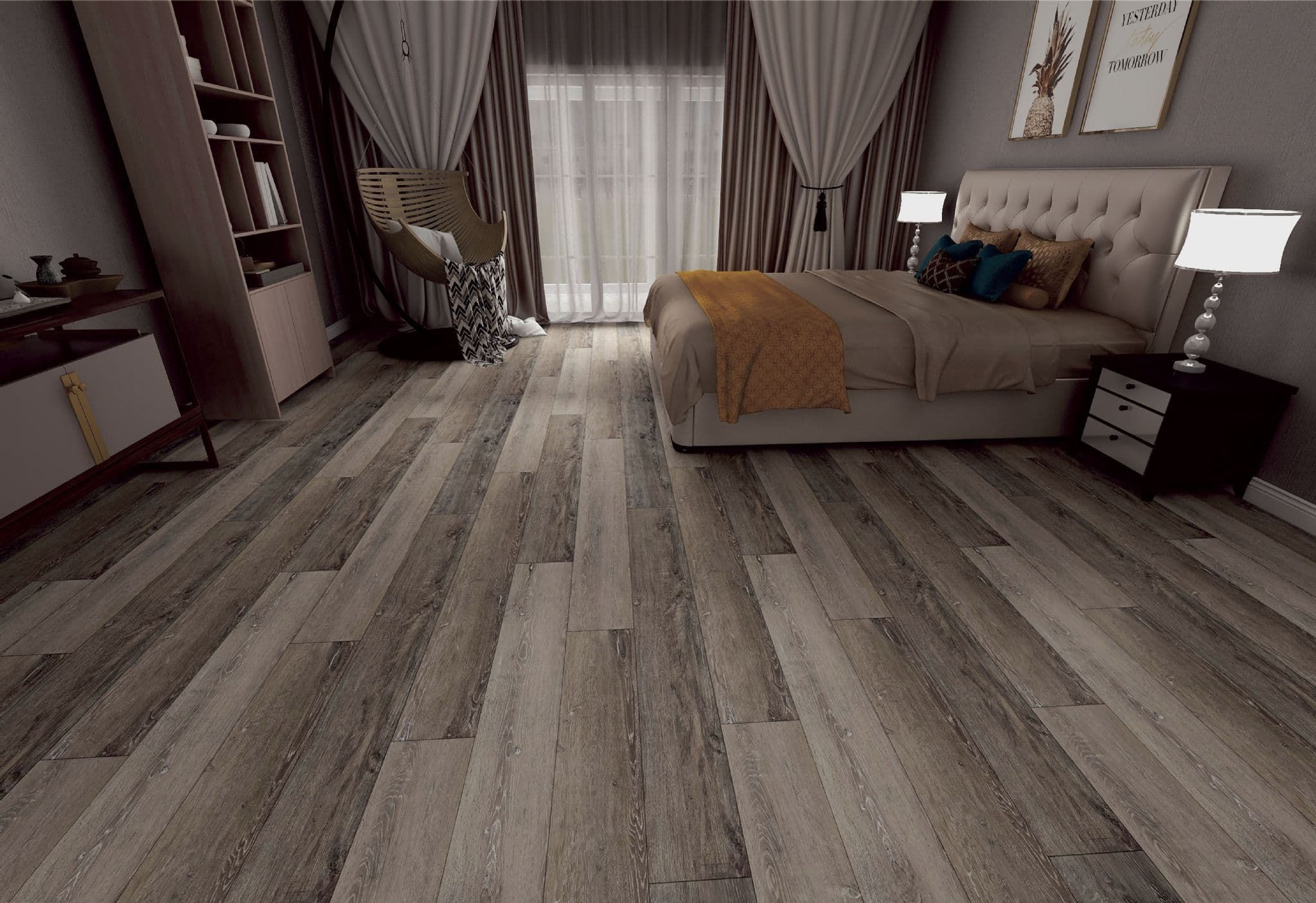Beached Oak LVT flooring