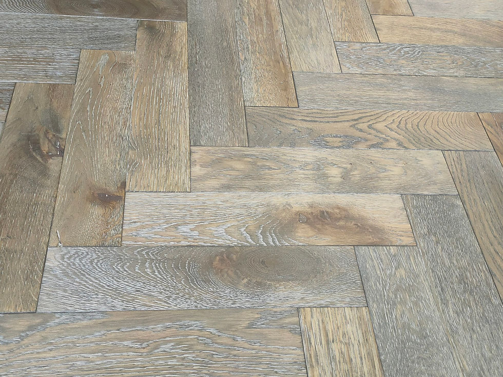 Thumbnail: 18/4 x 90mm Grey Hard Waxed Herringbone