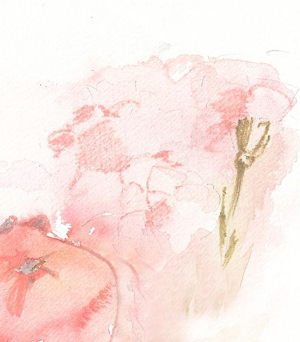 Aquarellillustration mit abstarlten Elementen