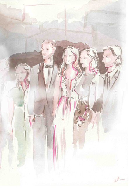 Geschenkidee Brautpaar Illustration von Inha Barsukova Hochzeit