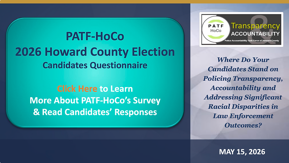 2025 PATF HoCo Political Candidate Survey