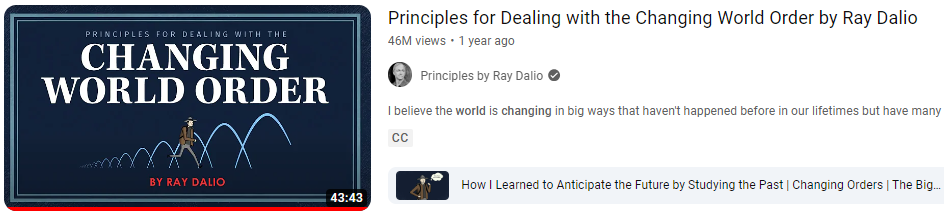 The Changing World Order