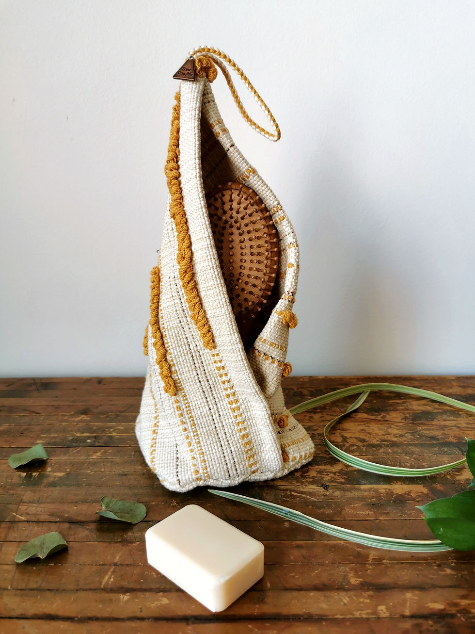Miniature : Panier sac suspendu ou à poser tissé main vide-poches
