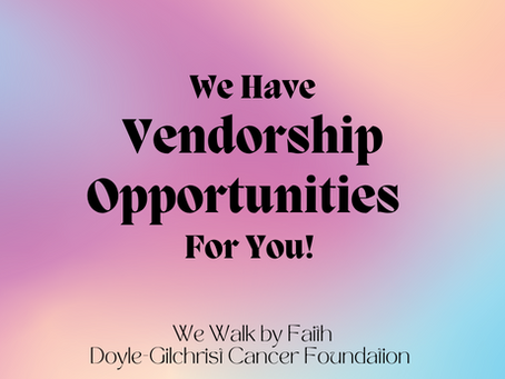 Got Something to Sell? Become a Vendor!