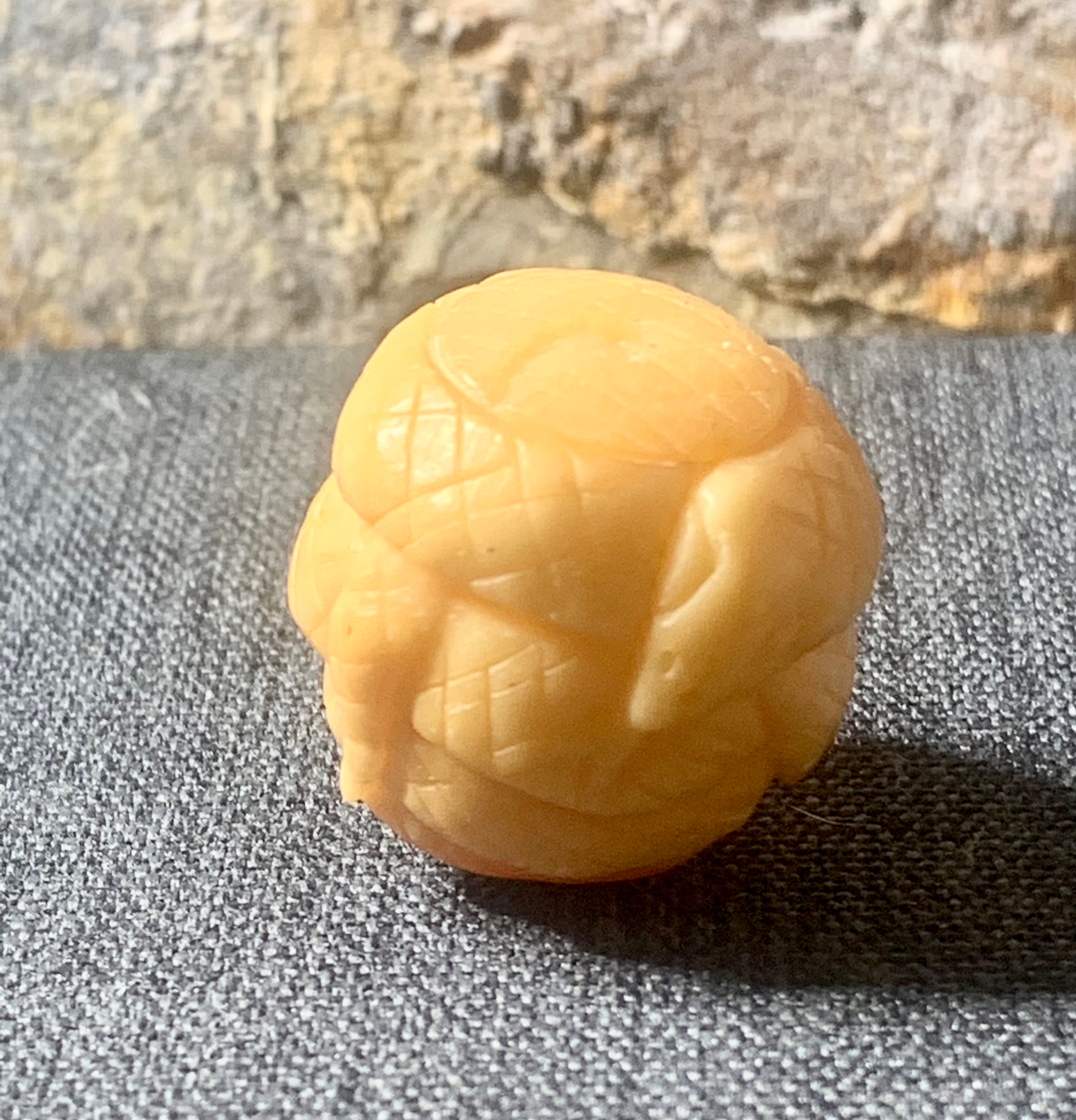 Anique Carved Bone Bead - Chinese Zodiac - Snake