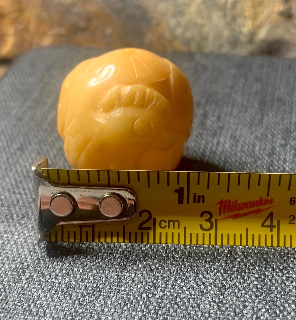 Thumbnail: Antique Carved Bone Bead - Chinese Zodiac - Rooster