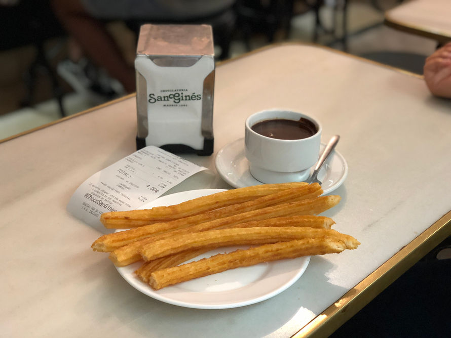 Spain Madrid Chocolatería San Ginés 西班牙馬德里 百年老店 吉拿棒配熱巧克力