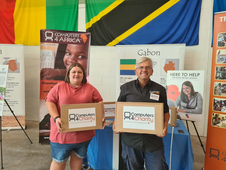 Laptops donated to Llamau