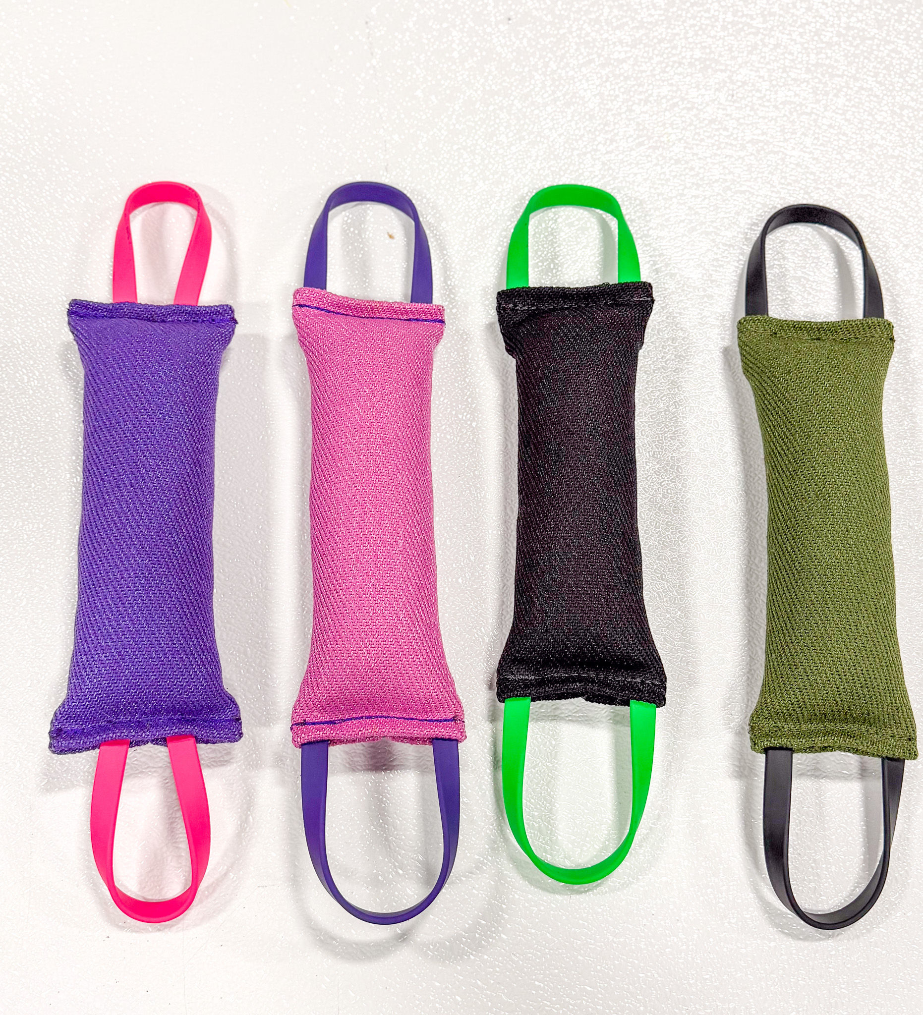 MOJO 2-Handle French Linen Training Tug – 11" x 4"